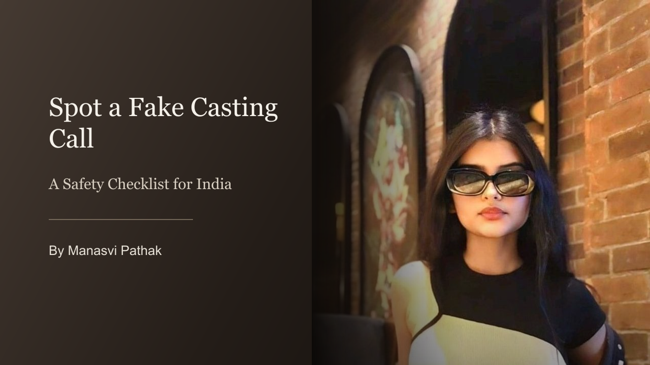 Manasvi Pathak in a fashion editorial portrait taken on a professional shoot