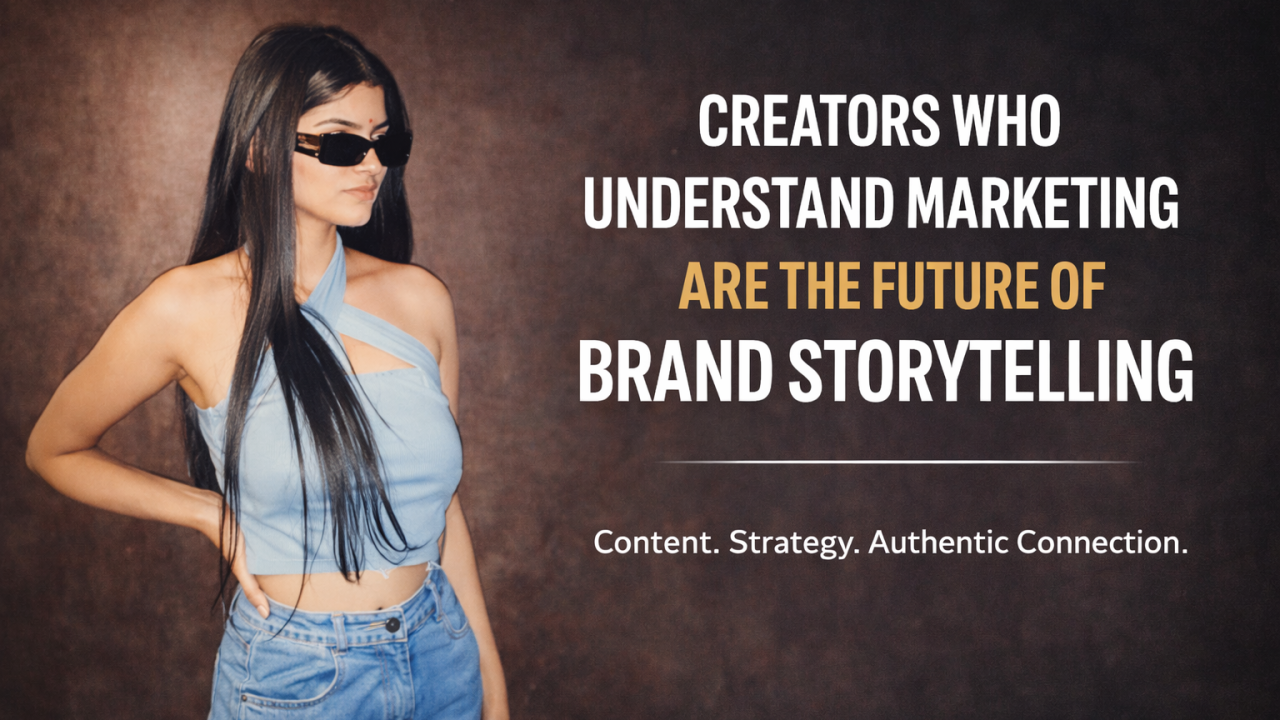 Manasvi Pathak filming branded content that blends storytelling with marketing strategy