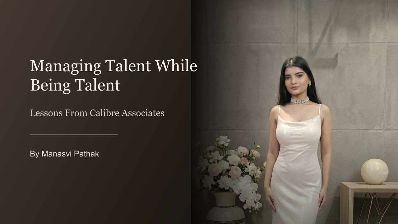 Manasvi Pathak in a beauty campaign shoot, reflecting on managing talent while being talent herself